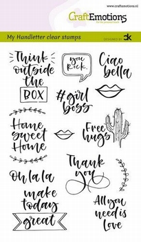 Craft Emotions Clear Stamp Handletter Quotes 130501/1817