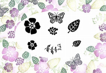 Card-io Majestix Clear Stamp Pretty Impatiens MAPR-04