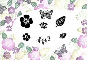 Card-io Majestix Clear Stamp Pretty Impatiens CDMAPR-04