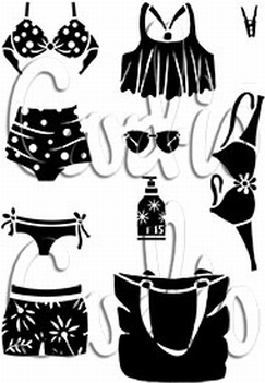 Card-io Clear Stamp Summer Wash-Line CCSTSU-01