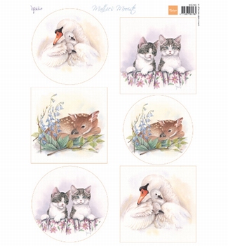 Marianne Design Knipvel-Mattie's Mooiste Baby Animals MB0183