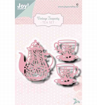Joy Crafts Snijmal Vintage Tea Party 6002/1470*