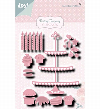 Joy Crafts Snijmal Vintage Tea Party Etagère 6002/1469*