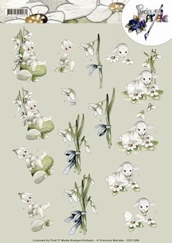 Precious Marieke knipvel Snowflowers CD11098