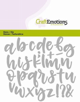 Craft Emotions Snijmal Alfabet Handlettering 115633/0427