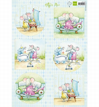 Marianne Design Knipvel - Hetty's Mice Baby HK1709