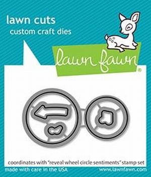 Lawn Fawn Snijmal Reveal Wheel Circle Sentiments LF2226