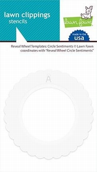 Lawn Fawn Template Reveal Wheel Circle Sentiments LF2227