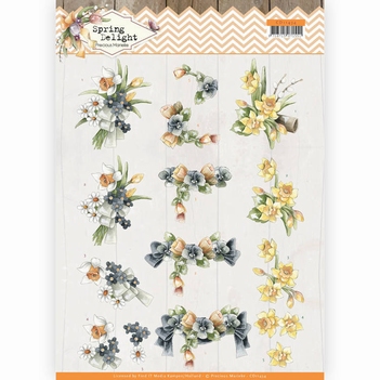 Precious Marieke knipvel Spring Delight Violets CD11434