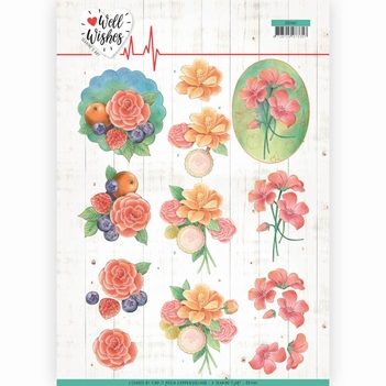 Jeanine's Art Knipvel Well Wishes Bunch of Flowers CD11461