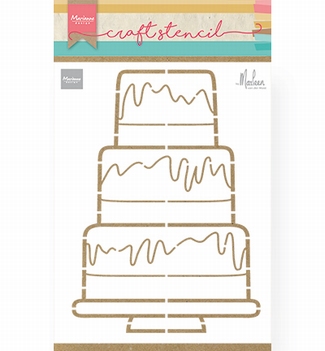 Marianne Design Stencil Party Cake by Marleen PS8057