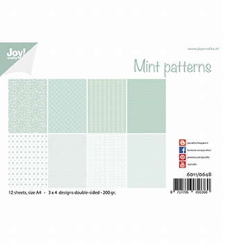 Joy! Crafts Papierset Mint Patterns 6011/0648