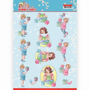 Yvonne Creations knipvel Bubbly Girls Decorating CD11475