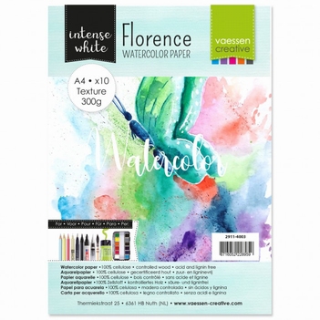 Vaessen Florence Watercolor Paper Intense White 2911-4003