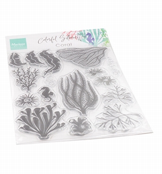 Marianne Design clear stamp Colorfull Silhouette CoralCS1062