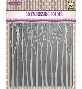 Nellie Snellen 3D Embossing Folder Trees EF3D013