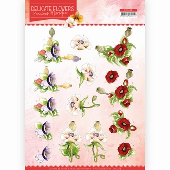 Precious Marieke knipvel Delicate Flowers - Poppy CD11489