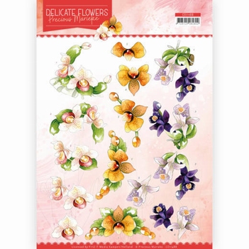 Precious Marieke knipvel Delicate Flowers - Orchid CD11488