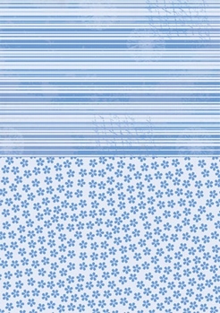 Nellie Snellen Achtergrondvel Blue Flowers NEVA015*