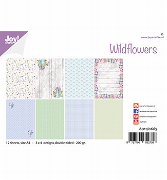 Joy! Crafts Papierset Wild Flowers 6011/0665