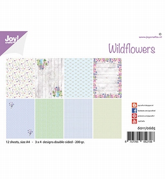 Joy! Crafts Papierset Wild Flowers 6011/0665*