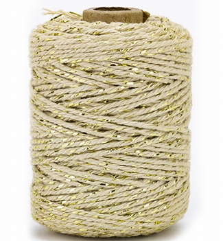 Vivant Katoenen Koord Twist Taupe/Goud 1050.5002.07