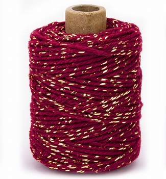 Vivant Katoenen Koord Twist Bordeaux/Goud 1050.5002.25