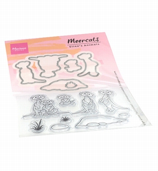 Marianne Design clear stamp Eline's Meercats EC0183