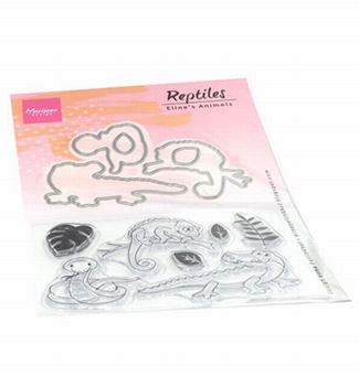 Marianne Design clear stamp Eline's Reptiles EC0181