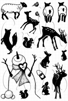 Card-io Clear Stamp Companions CCSTCHR-17