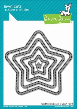 Lawn Fawn Snijmal Just Stitching Stars LF2362