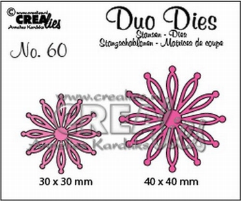 Crealies Duo Dies nr. 60 Open Flowers CLDD60