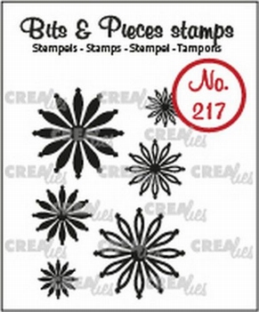 Crealies Clear Stamp Bits & Pieces Mini Flowers CLBP217