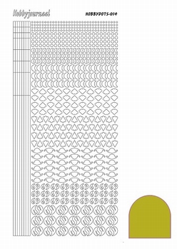 Hobbydots Sticker - Mirror - Yellow STDM14E