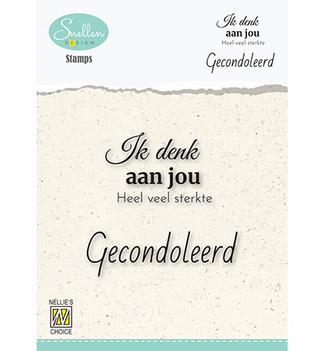 Nellie Snellen Clear Stamp Dutch Texts Condolence DCTCS002