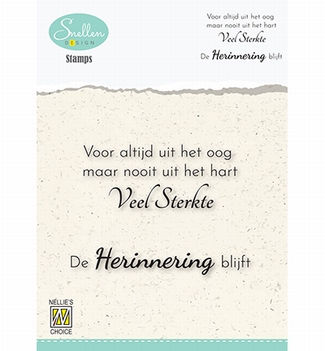 Nellie Snellen Clear Stamp Dutch Texts Condolence DCTCS003