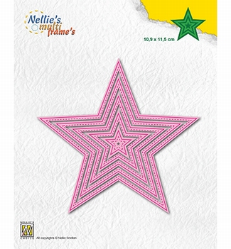 Nellie Snellen Multi Frame Die 5- Point Star MFD137