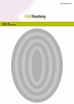 Craft Emotions Snijmal Big Nesting Ovals 115633/0904