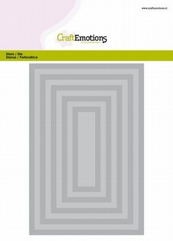 Craft Emotions Snijmal Big Nesting Rectangles 115633/0903*