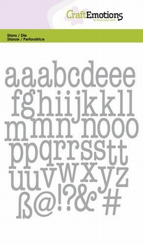 Craft Emotions Snijmal Lowercase Alphabet 115633/0525*
