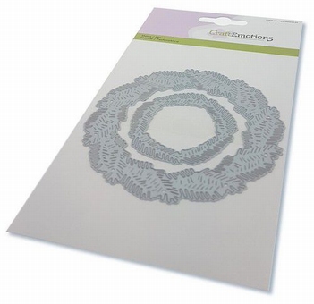 Craft Emotions Snijmal Wreath of Pine Branches 115633/0532*