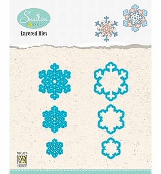 Nellie Snellen Layered Dies Snowflakes LDSF005*