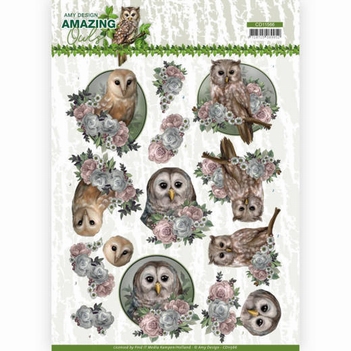 Amy Design knipvel Amazing Owls - Romantic Owls CD11566