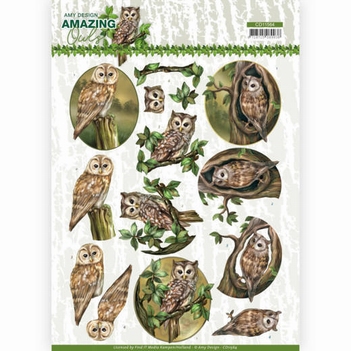 Amy Design knipvel Amazing Owls - Forest Owls CD11564