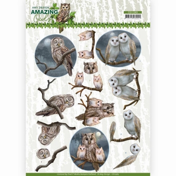 Amy Design knipvel Amazing Owls - Night Owls CD11563