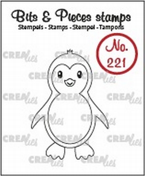 Crealies Clear Stamp Bits & Pieces Penguin CLBP221