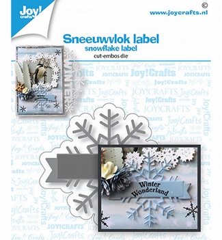 Joy Crafts Snijmal Sneeuwvlok Label 6002/1532*