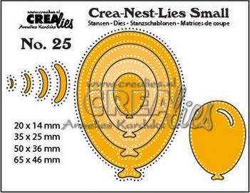 Crea-Nest-Lies Small Balloons Double Dots CNLS25