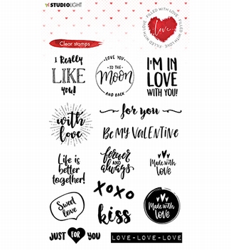 Studio Light Clear Stamp Filled with Love STAMPFWL509
