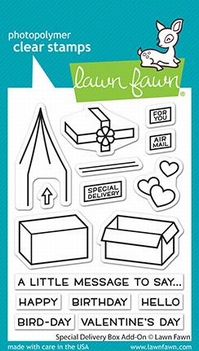 Lawn Fawn Clear Stamp Special Delivery Box Add-on LF2468